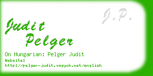 judit pelger business card